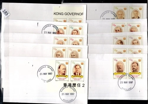 /// LOCAL POST 1997 - 10 FDC - HONG KONG - FAMOUS PEOPLE