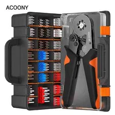 Crimping Pliers Kit Tubular Terminal HSC8 6-4A Crimper Wire Ferrule CrimperTools