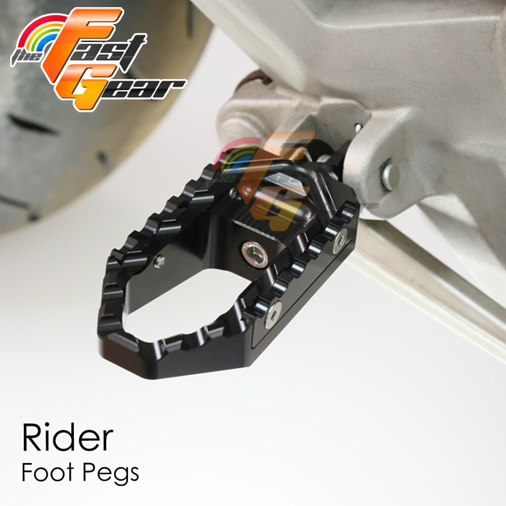 Black Rider Front Foot Pegs Wide TRC For Kawasaki Z1000 0313 12 11 10