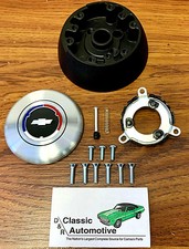 Comfort Grip Or Wood Steering Wheel Install Kit 3-spoke Camaro Chevelle Nova