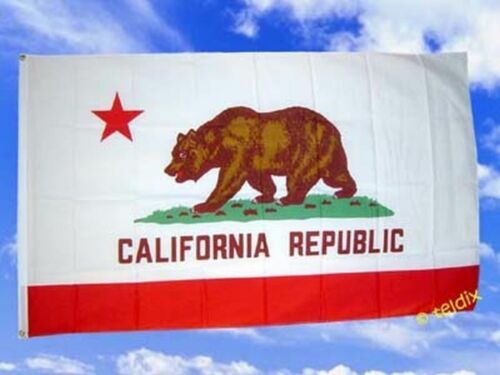 Drapeau drapeaux CALIFORNIE avec ours 150x90cm CALIFORNIE California Republic - Photo 1/1