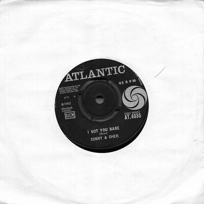 Sonny & Cher I Got You Babe Original 1965 issue UK 45 7'' single +It's Gonna Rain