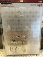 Recollections Valentine  s Day Clear Stamp And Embossing Folder Be Mine Set Love