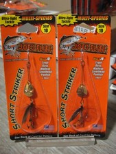 2 Joe's Flies Size 10 Inline SpinnerBaits Short Striker / Dark Cahill 129-10