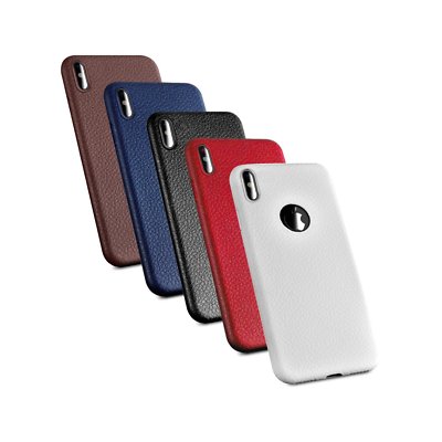 Slim iPhone X Skin Case, LEATHER STYLED PREMIUM Ultra Durable PU Leather,  Minima