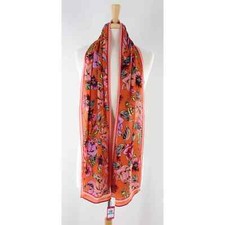 Vince Camuto Floral 14" x 68" Silk Blend Oblong Scarf VC3017V