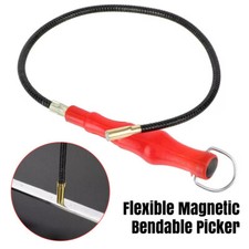 Flexible Magnetic Bendable Picker Magnet Shaft Pick Up Rod Stick Hand Tool 60cm