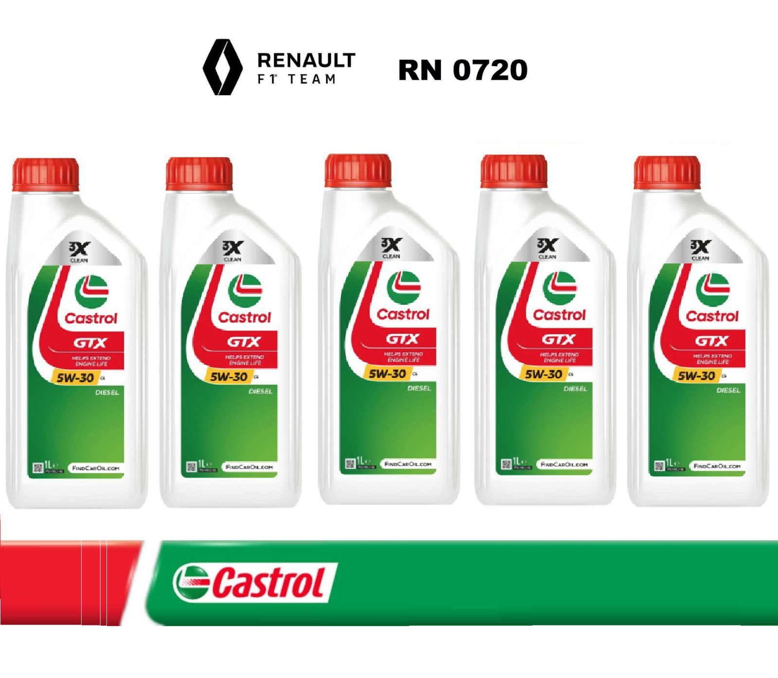 CASTROL Specific 0720 5W30 DPF 5Lt Olio Motore Renault RN0720 Acea C4 sintetico