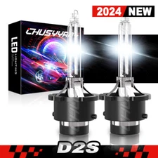 2X D2S D2R LED Headlight Bulb Replace HID Xenon Super White 6000K Conversion Kit