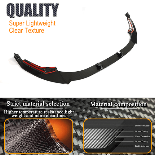 Für Audi S3 8Y 2022-23 Carbon Frontspoiler Frontlippe Front Stoßstangen Spoiler - Picture 5 of 9