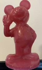 Mold-A-Rama Walt Disney Small Mickey Mouse Souvenir Worlds Fair RED 1964-65 era