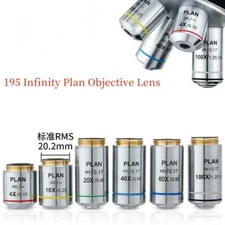 4X 10X 20X 40X 60X 100X Infinity Plan Objective Lens for Olympus Microscope 195