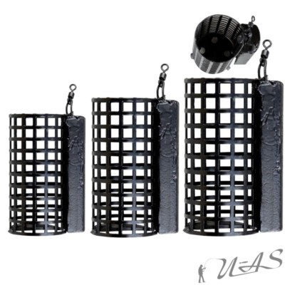 DELTA FISHING Futterkorb Feeder Korb Rund Herausnehmbarer Boden bis 120G