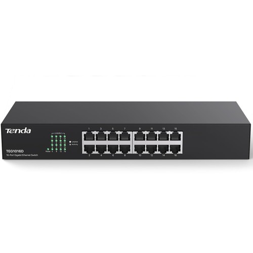 Tenda 16 Port Gigabit Ethernet Network Switch with 6KV Protection Fanless Design - Picture 1 of 8