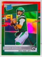 James Morgan RC 2020 Donruss Optic Christmas Red Green PRIZM Rookie Card #P-339