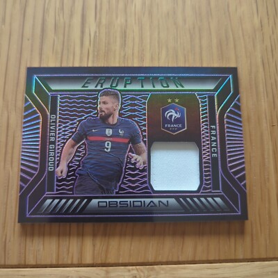 Panini 2021-22 Obsidian Olivier Giroud - Eruption Patch Purple /75