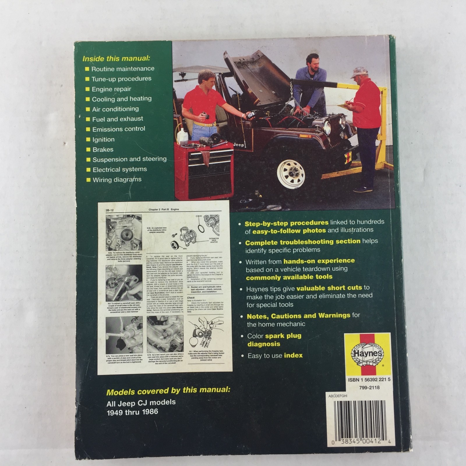 Haynes Repair Manual: Jeep CJ 1949 Thru 1986 : All Models by John Haynes  and Larry Warren (1997, Paperback) | eBay