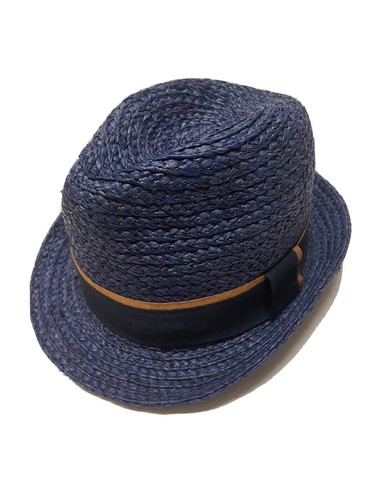 Paul Smith Men's Trilby Straw Hat Web 