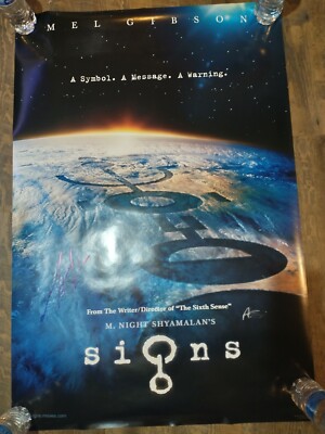 Signs Theatrical Poster Signed By Mel Gibson And Abigail Breslin Coas