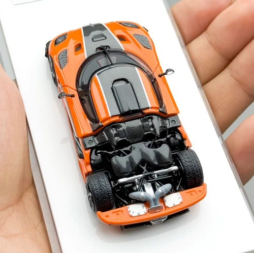 Modellino sportivo LMLF 1:64 Orange One 1 Super Racing auto in metallo pressofuso - Foto 11 di 12
