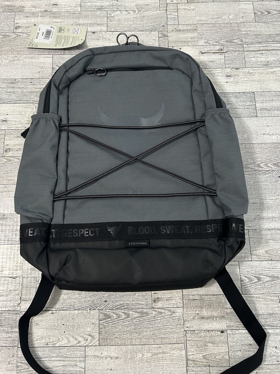 Under Armour UA Project Rock Brahma Backpack Gray Black 1372291 NWT | eBay