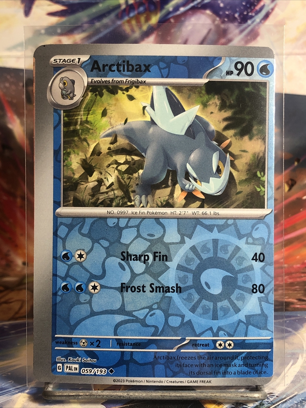 🔥MISCUT🔥 Arctibax (Reverse Holo) SV02 - Paldea Evolved 059/193 Pokémon TCG