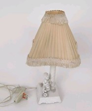 Abatjour lampada porcellana [Ceramica] bianca putto bambino Epoca Inizi 900 -679