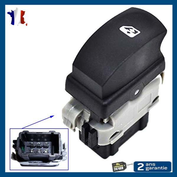 Knopf Schalter FüR Fensterheber Vorne Hinten FüR Renault Clio 3 Modus Twingo-image
