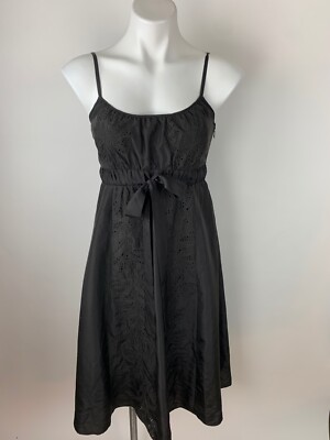 banana republic black eyelet dress Banana Republic Black Eyelet Dress- Size 0