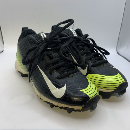 Nike Boys Vapor 684692017 Black Neon Yellow Baseball Cleats Shoes