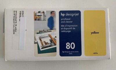 hp designjet 80 gelb druckkopf hp 80 druckkopf gelb printhead hp c4823a OVP