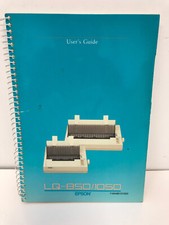 EPSON LQ-850 LQ-1050 LQ-850/1050 PRINTER USER'S GUIDE MANUAL Y45499101003
