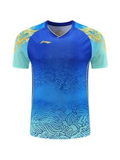 2024  NEW Li-Ning Men's Tops Badminton T-Shirts Tennis clothes