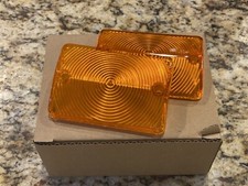 2 Pcs A Pair- 1954 1955 Chevy Chevrolet Gmc Truck Amber Park Light Lens Amber