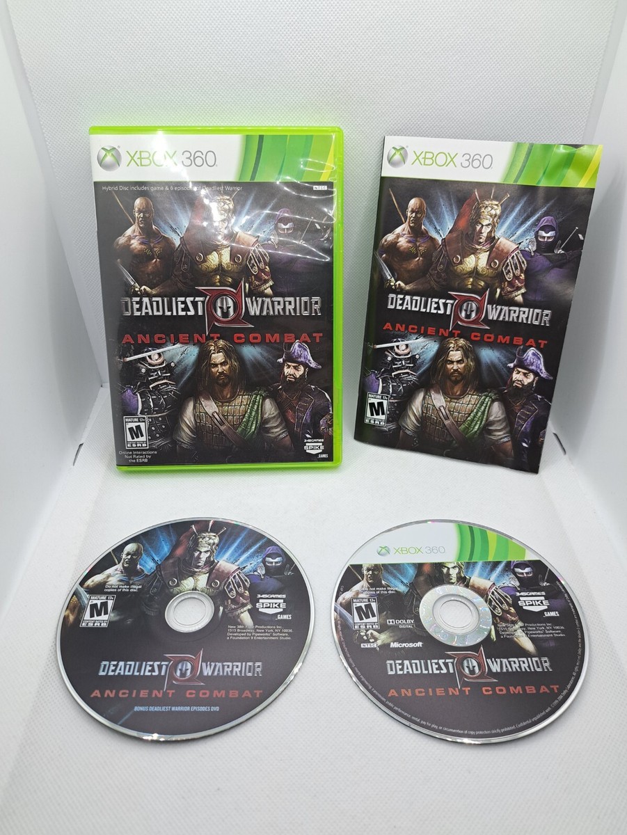 Deadliest Warrior Ancient Combat Xbox 360 w/bonus disc Game disc