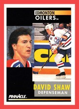 David Shaw #251 1991-92 Pinnacle Edmonton Oilers