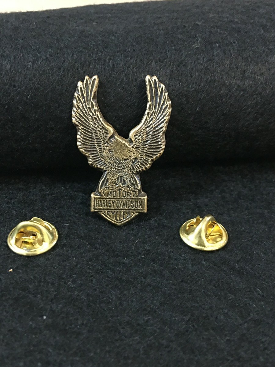 Vintage HARLEY DAVIDSON Gold Eagle Pin | eBay