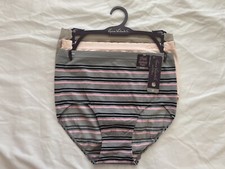 NEW-Gloria Vanderbilt Seamless Briefs- Tagless- 3 Pack- Multicolor- US Women 1X