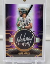 2021 Topps Diamond Icons Jose Abreu White Sox Silver Ink Auto # 08/10 SSP