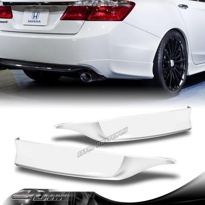 For 13-15 Honda Accord Sedan/4DR HFP-Style Painted White Rear Bumper Spoiler Lip