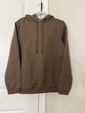Men s Textured Fleece Hooded Sweatshirt- Goodfellow Co Brown S