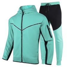 Men's Tracksuits Sweatsuits For Men Hooded Tracksuit Sweatsuit Long Sleeve Fu...