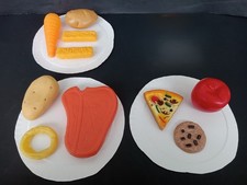 Vintage Play Food Complete Dinners: Pizza, Fish Sticks, Steak