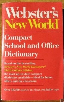 Websters New World Compact School and Office Dictionary - Paperback - VERY GOOD
