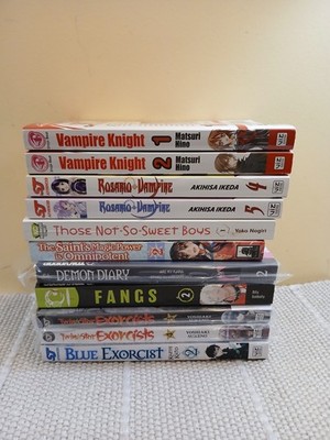 Shojo & Supernatural Romance Mixed Manga Lot of 11 Books -T10