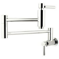 Kingston Brass KS8101DL Concord Wall Mount Pot Filler Kitchen Faucet Polished