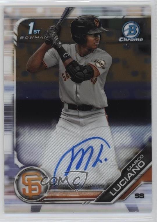 2019 Bowman Chrome Prospect Auto Marco Luciano #CPA-ML Auto 1bi0