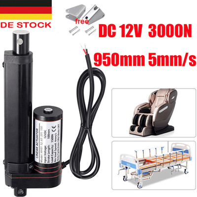 DC 12V Linearantrieb Elektrisch Linear Actuator Motor 3000N 950mm 5mm/s IP65
