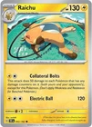 Raichu 052 - Reverse Holofoil SV05 Temporal Forces - Common