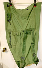 USGI Military Army Duffel Sea Bag Luggage Top Load 2 Strap OD Nylon